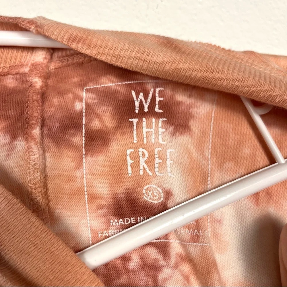Free People We The Free Tie-Dye Long Sleeve Oversized T-Shirt Top XS